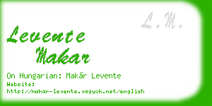 levente makar business card